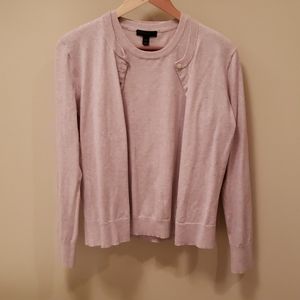 J. Crew twin set size medium blush color